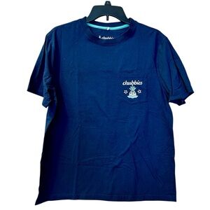 chubbies “Taco ‘bout a Weekend” Men’s T-shirt Tee Sz Large Navy